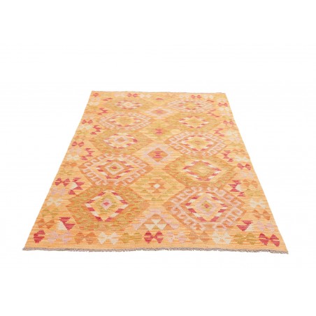 Tappeto Kilim Afghanistan marrone rosso 125x183