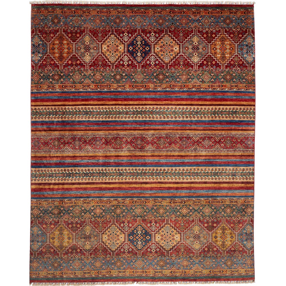 Tappeto Samarkand Pakistan marrone grigio 246x304 Tappeto Samarkand Pakistan marrone grigio 246x304