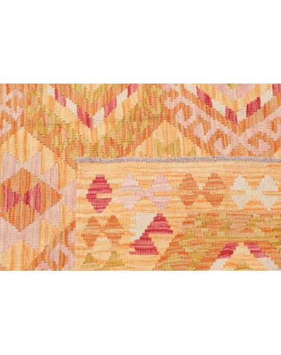 Tappeto Kilim Afghanistan marrone rosso 125x183