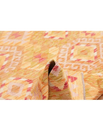 Tappeto Kilim Afghanistan marrone rosso 125x183