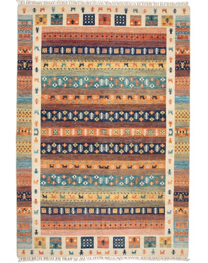 Tappeto Royal Gabbeh Pakistan marrone grigio 199x291