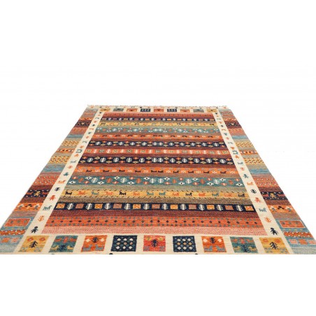 Tappeto Royal Gabbeh Pakistan marrone grigio 199x291