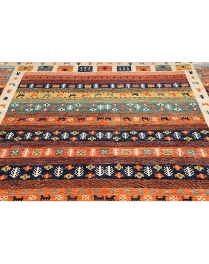 Tappeto Royal Gabbeh Pakistan marrone grigio 199x291
