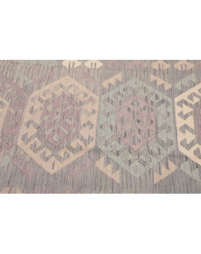 Tappeto Kilim Afghanistan azzurro bianco 126x170