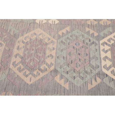 Tappeto Kilim Afghanistan azzurro bianco 126x170