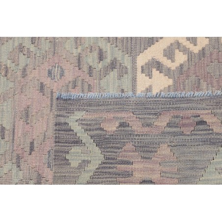 Tappeto Kilim Afghanistan azzurro bianco 126x170