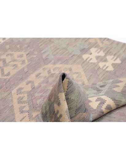 Tappeto Kilim Afghanistan azzurro bianco 126x170