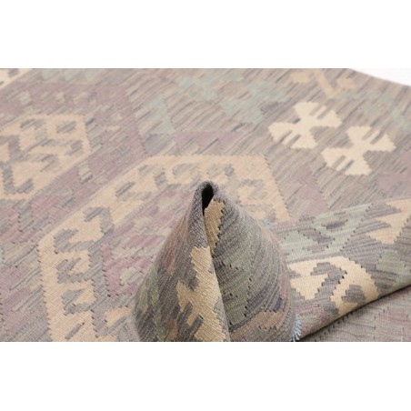 Tappeto Kilim Afghanistan azzurro bianco 126x170