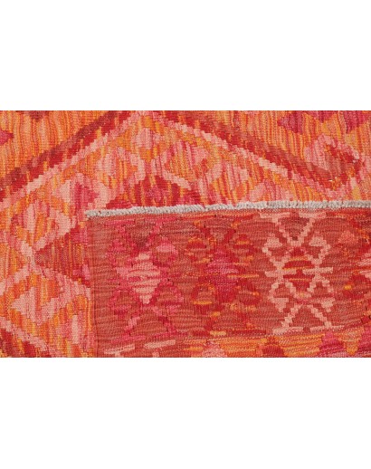 Tappeto Kilim Afghanistan rosso marrone 128x185