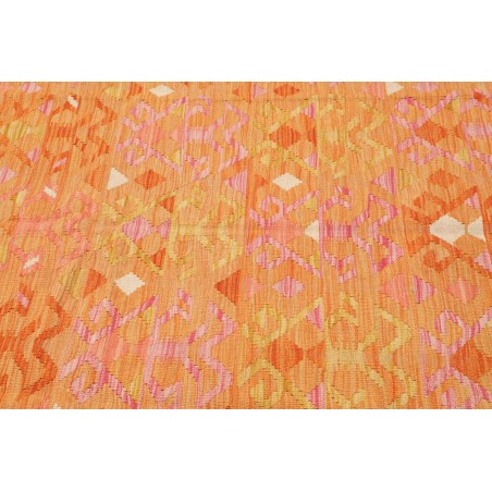 Tappeto Kilim Afghanistan arancione marrone 155x206
