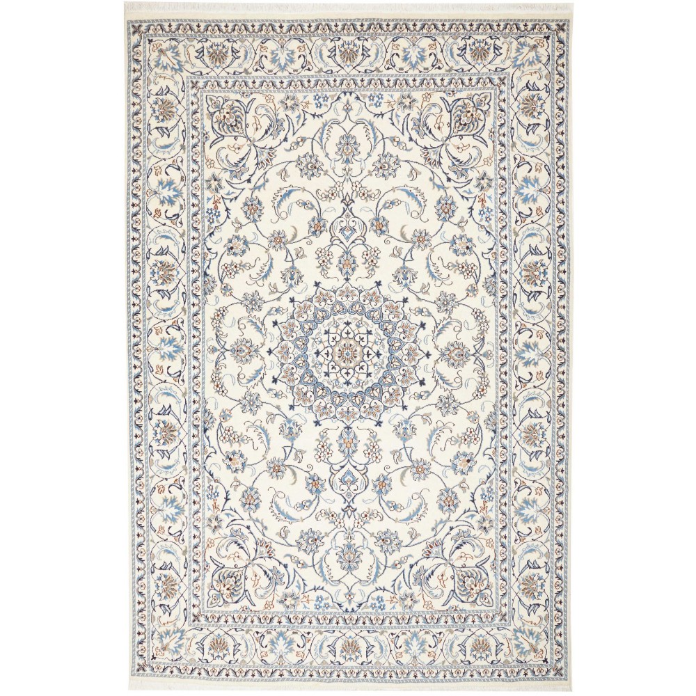 Tappeto Nain Kashmar Persia bianco 195x300 Tappeto Nain Kashmar Persia bianco 195x300
