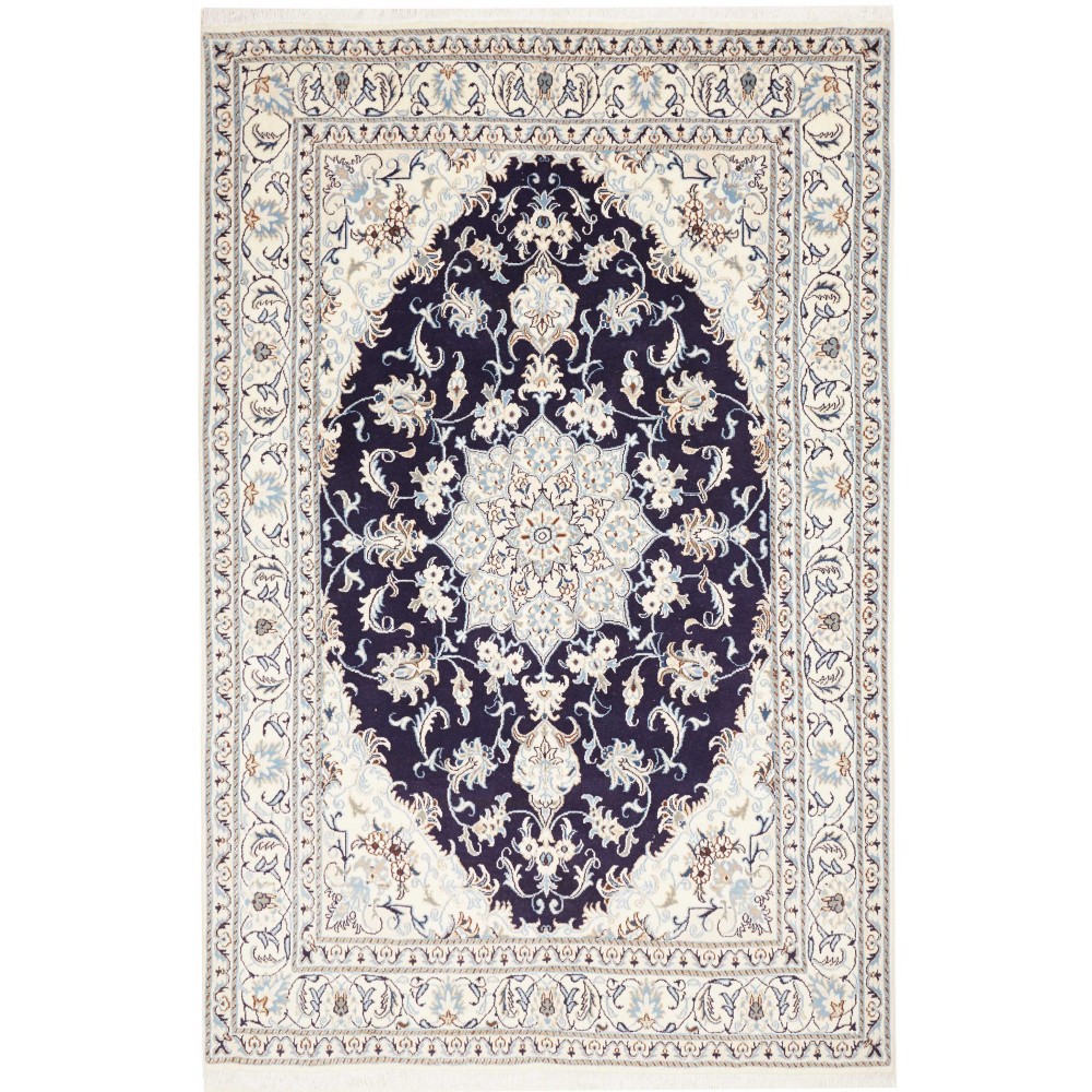 Tappeto Nain Kashmar Persia grigio 168x255 Tappeto Nain Kashmar Persia grigio 168x255