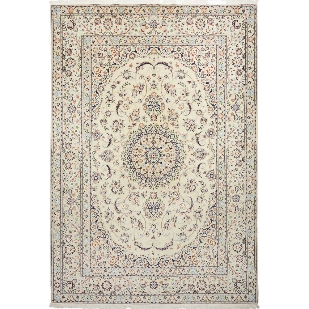 Tappeto Nain 9La Persia bianco 210x307 Tappeto Nain 9La Persia bianco 210x307