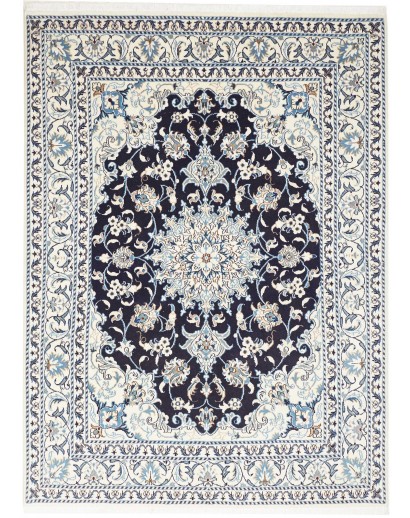 Tappeto Nain Kashmar Persia grigio 148x202