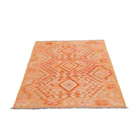 Tappeto Kilim Afghanistan arancione marrone 102x153