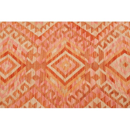 Tappeto Kilim Afghanistan arancione marrone 102x153