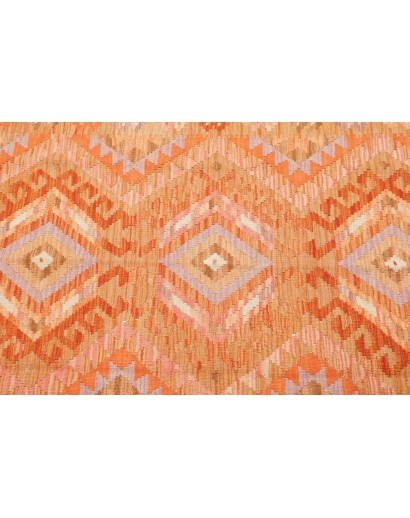 Tappeto Kilim Afghanistan arancione marrone 103x153