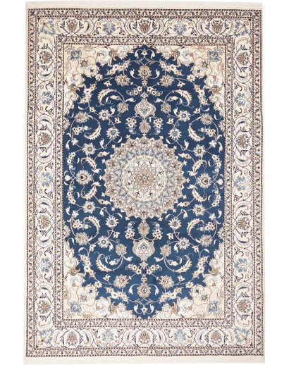 Tappeto Nain Kashmar Persia grigio 200x295