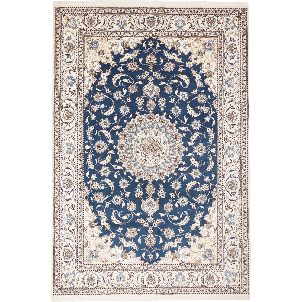 Tappeto Nain Kashmar Persia grigio 200x295 Tappeto Nain Kashmar Persia grigio 200x295