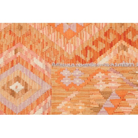 Tappeto Kilim Afghanistan arancione marrone 103x153