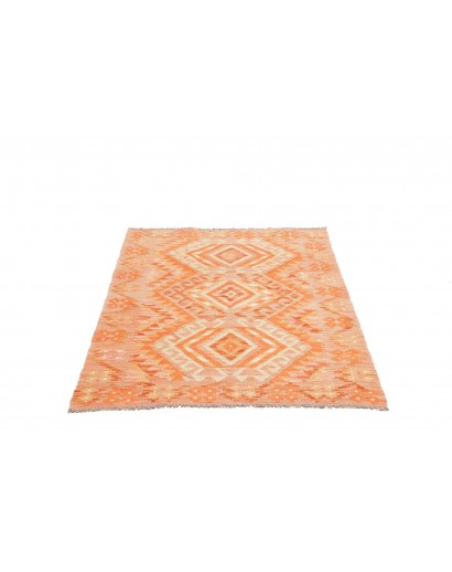 Tappeto Kilim Afghanistan marrone arancione 103x148
