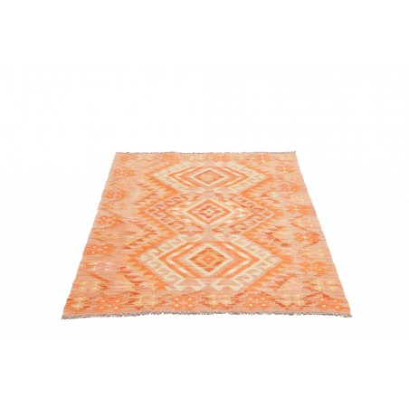 Tappeto Kilim Afghanistan marrone arancione 103x148