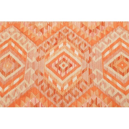Tappeto Kilim Afghanistan marrone arancione 103x148