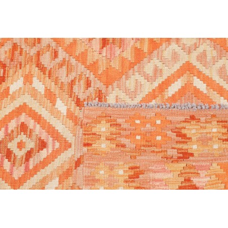 Tappeto Kilim Afghanistan marrone arancione 103x148
