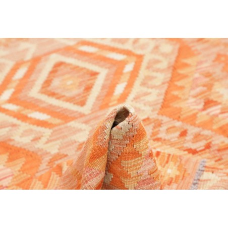 Tappeto Kilim Afghanistan marrone arancione 103x148
