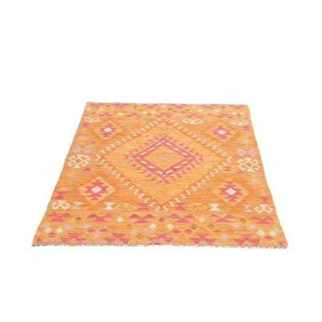 Tappeto Kilim Afghanistan marrone arancione 100x146