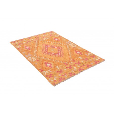 Tappeto Kilim Afghanistan marrone arancione 100x146