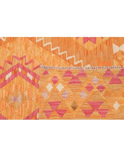 Tappeto Kilim Afghanistan marrone arancione 100x146