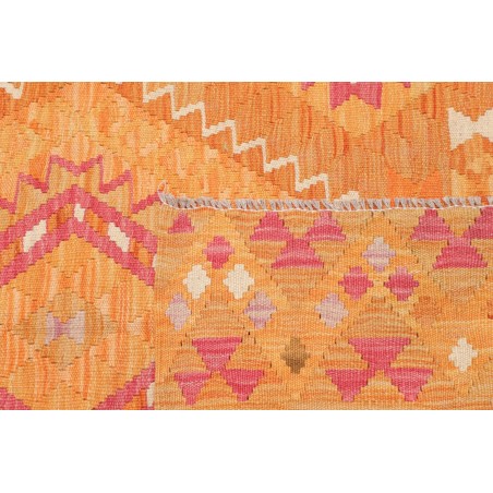 Tappeto Kilim Afghanistan marrone arancione 100x146
