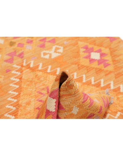 Tappeto Kilim Afghanistan marrone arancione 100x146
