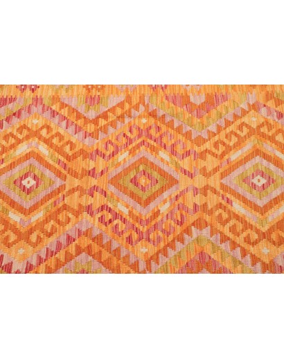 Tappeto Kilim Afghanistan marrone arancione 104x153