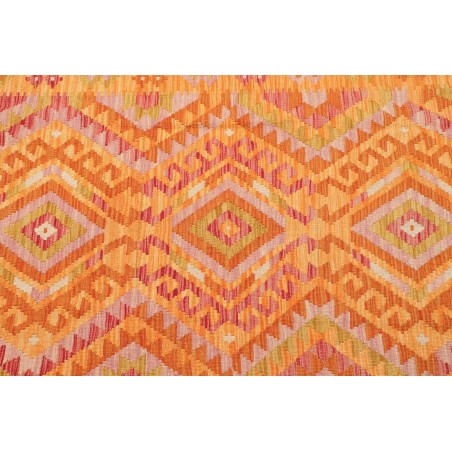 Tappeto Kilim Afghanistan marrone arancione 104x153