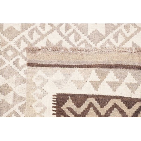Tappeto Kilim Afghanistan bianco azzurro 205x302