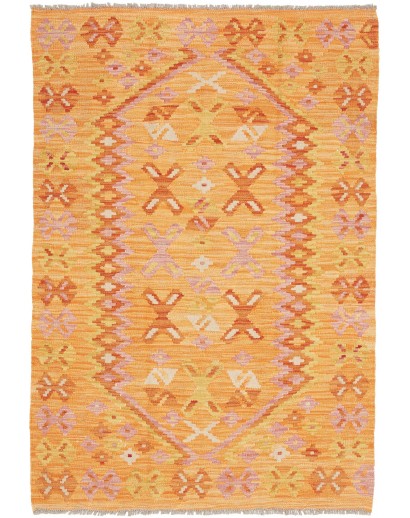 Tappeto Kilim Afghanistan marrone 102x148