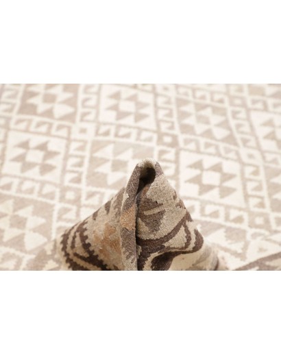 Tappeto Kilim Afghanistan bianco azzurro 205x302