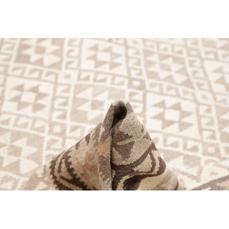 Tappeto Kilim Afghanistan bianco azzurro 205x302