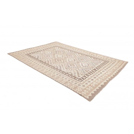 Tappeto Kilim Afghanistan bianco marrone 201x291