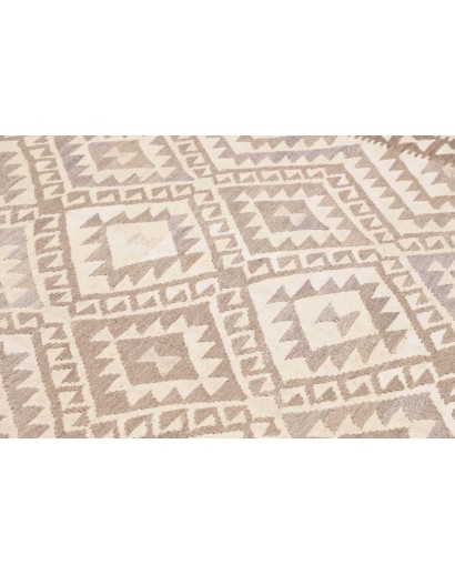 Tappeto Kilim Afghanistan bianco marrone 201x291