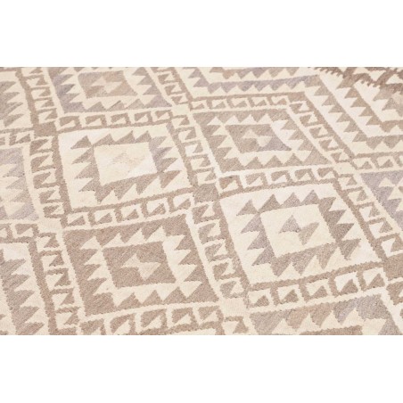Tappeto Kilim Afghanistan bianco marrone 201x291