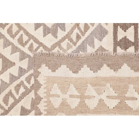 Tappeto Kilim Afghanistan bianco marrone 201x291