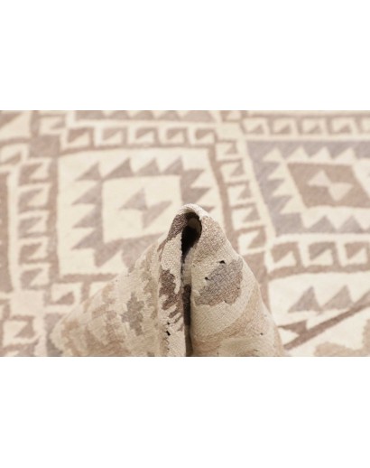 Tappeto Kilim Afghanistan bianco marrone 201x291