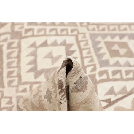 Tappeto Kilim Afghanistan bianco marrone 201x291