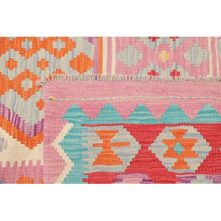 Tappeto Kilim Afghanistan beige rosso 201x303