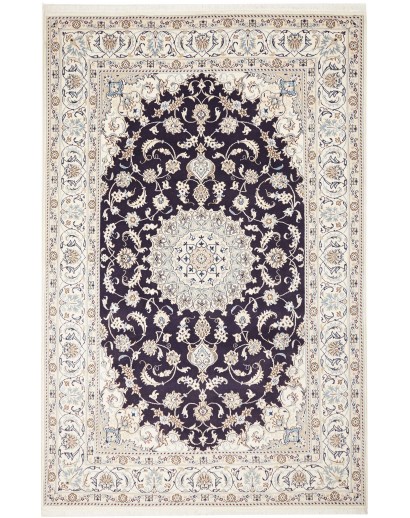 Tappeto Nain Kashmar Persia grigio 196x303