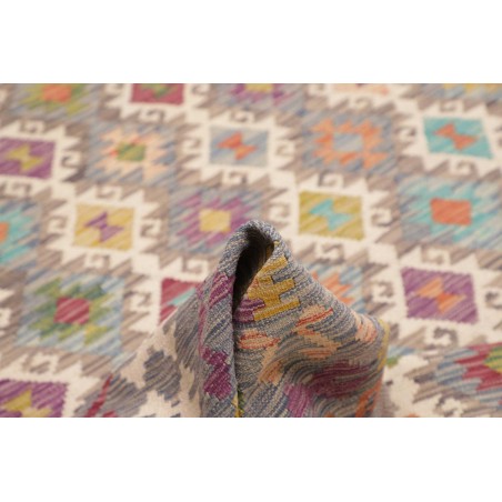 Tappeto Kilim Afghanistan marrone bianco 197x294