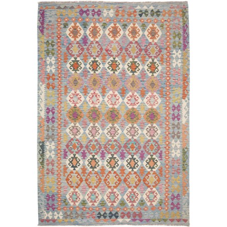 Tappeto Kilim Afghanistan azzurro 201x296